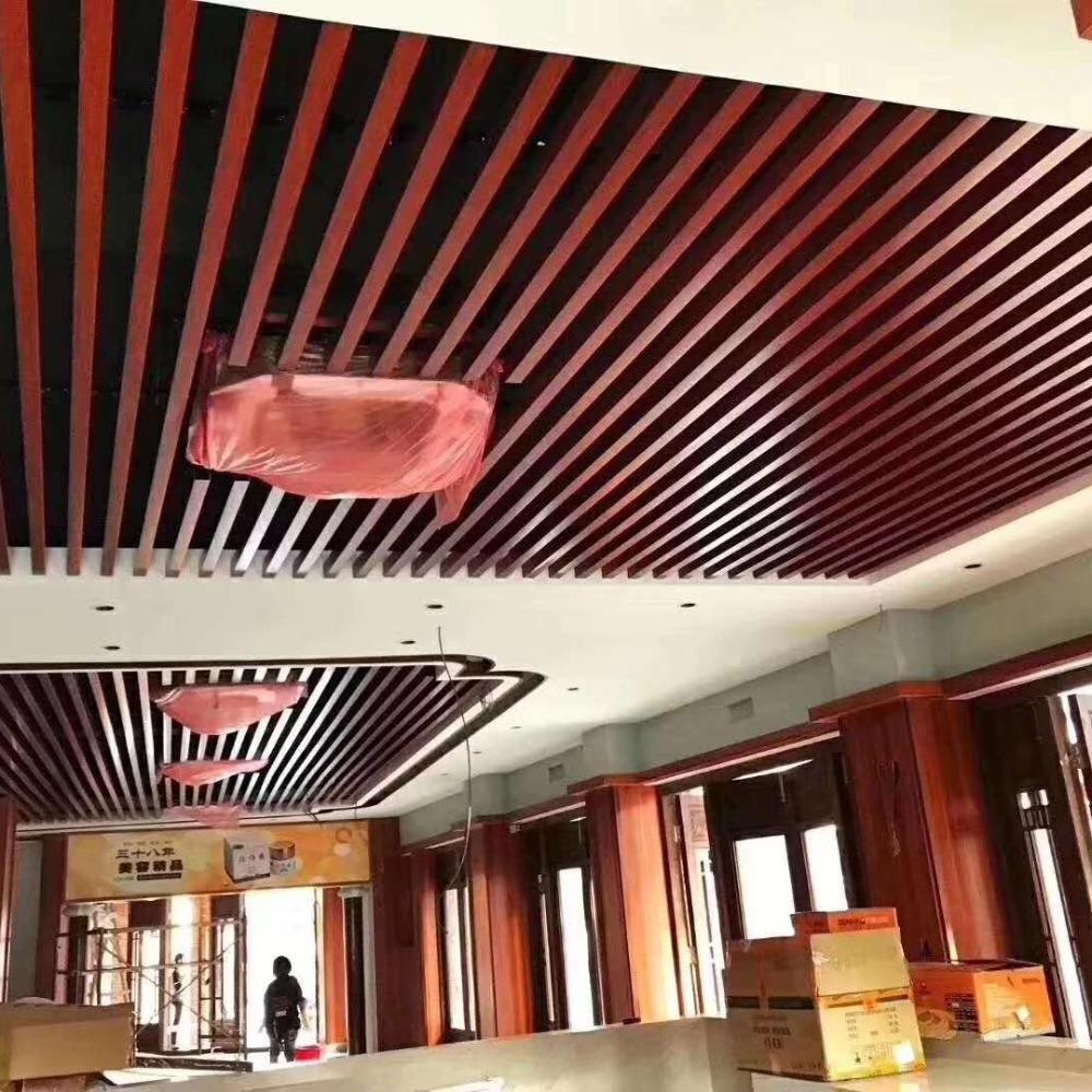 Aluminum Baffle Ceiling System Suspended Ceiling Decoration For Restaurant And Hotel