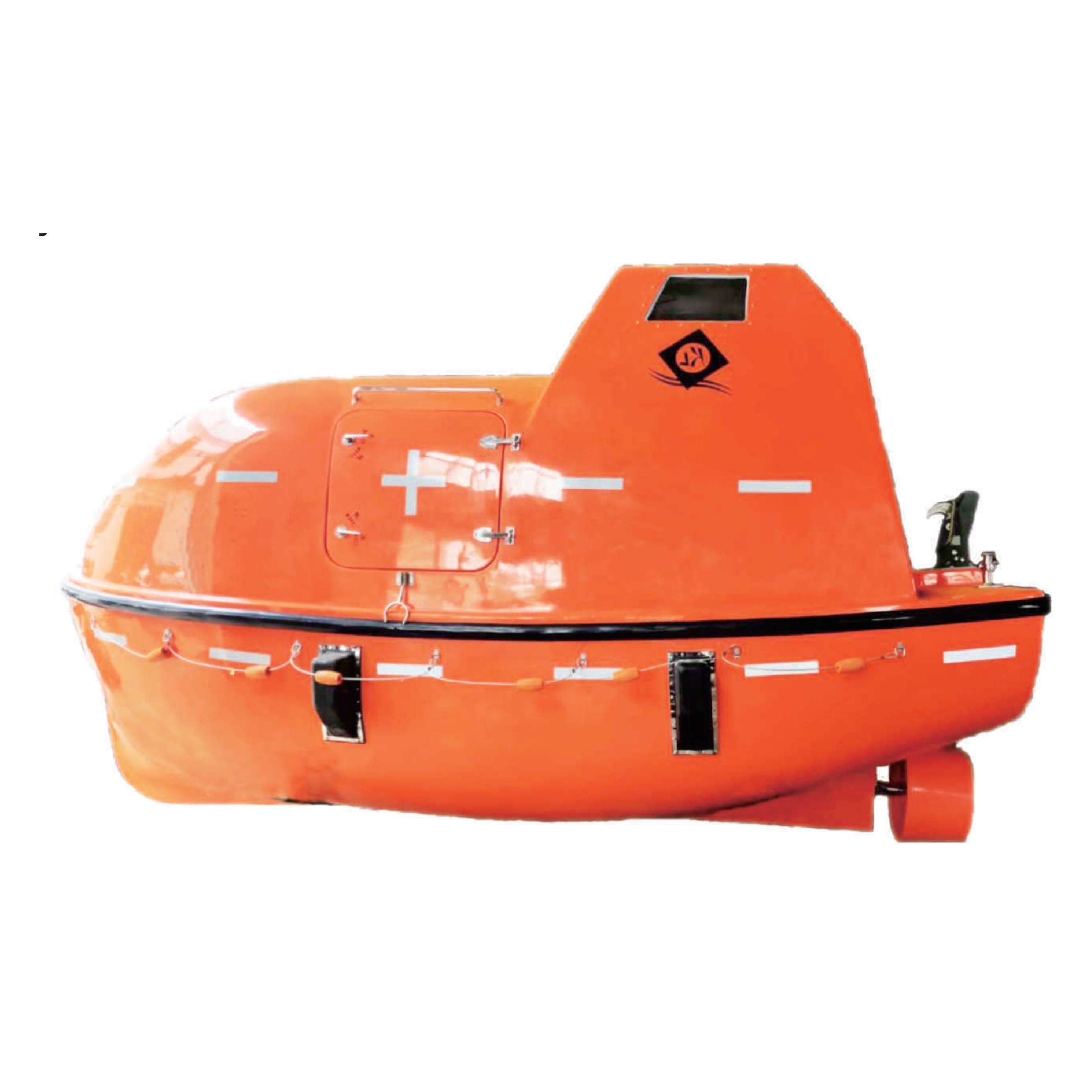 The wholesale price of a CCS-certified, EC- certified and RS- certified enclosed lifeboat for vessels.