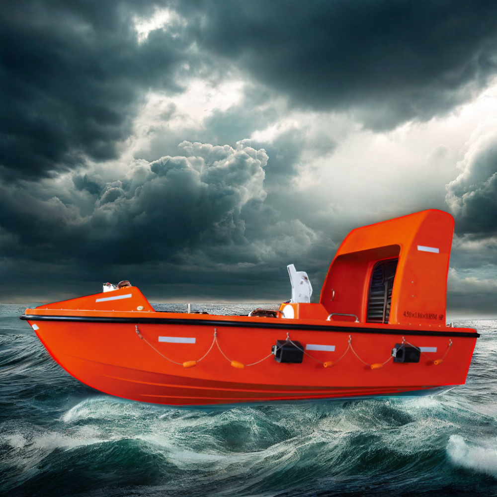 The wholesale price of a CCS-certified, EC- certified and RS- certified rescue lifeboat for vessels.