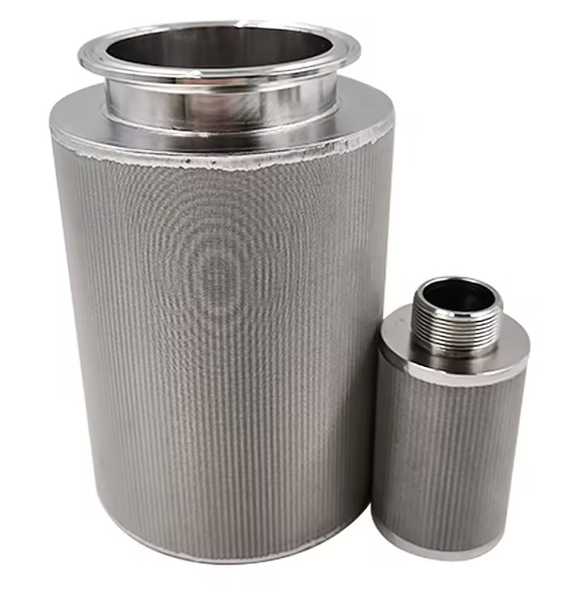 New Condition 10 Micron Sintered Wire Mesh Filter Element Stainless Steel Cartridge Filter with Alloy Sintered Wire Mesh Tube