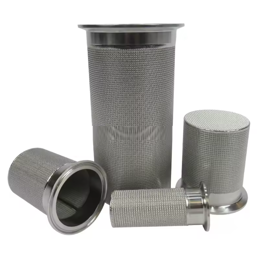 New Condition 10 Micron Sintered Wire Mesh Filter Element Stainless Steel Cartridge Filter with Alloy Sintered Wire Mesh Tube