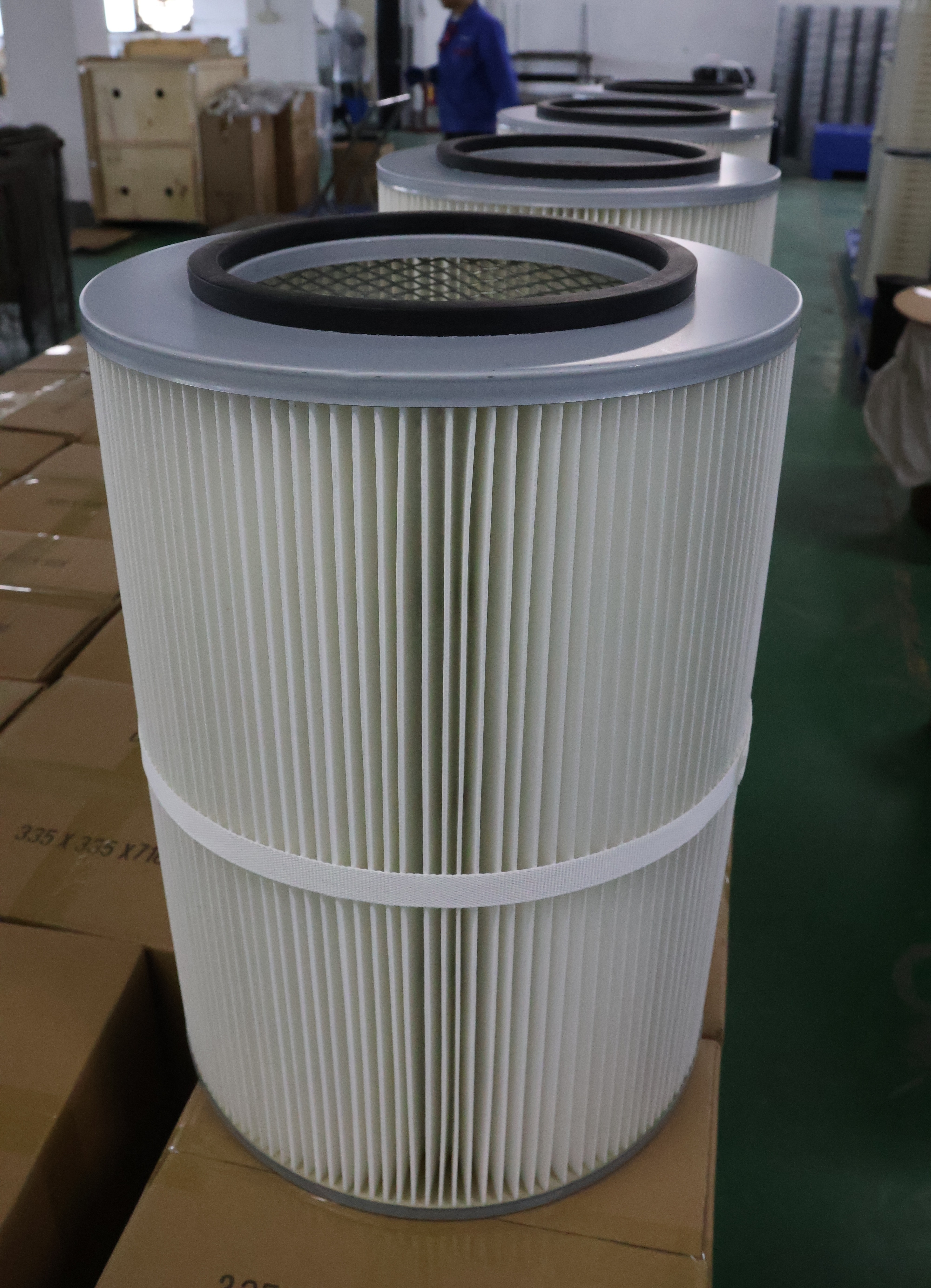 Hot sale industrial powder collection element 99% efficiency dust collector air filter cartridge with Hepa filter