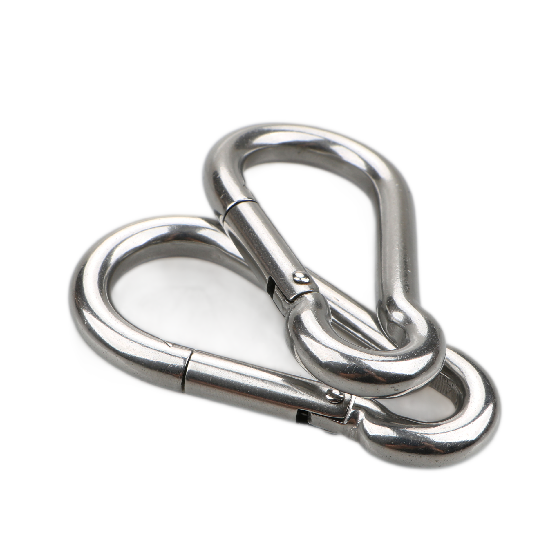 OEM ODM Custom Stainless Steel Carabiner With 10mm Diameter 40mm And 90mm Length Hardware Buckle Spring Snap Clip Hooks