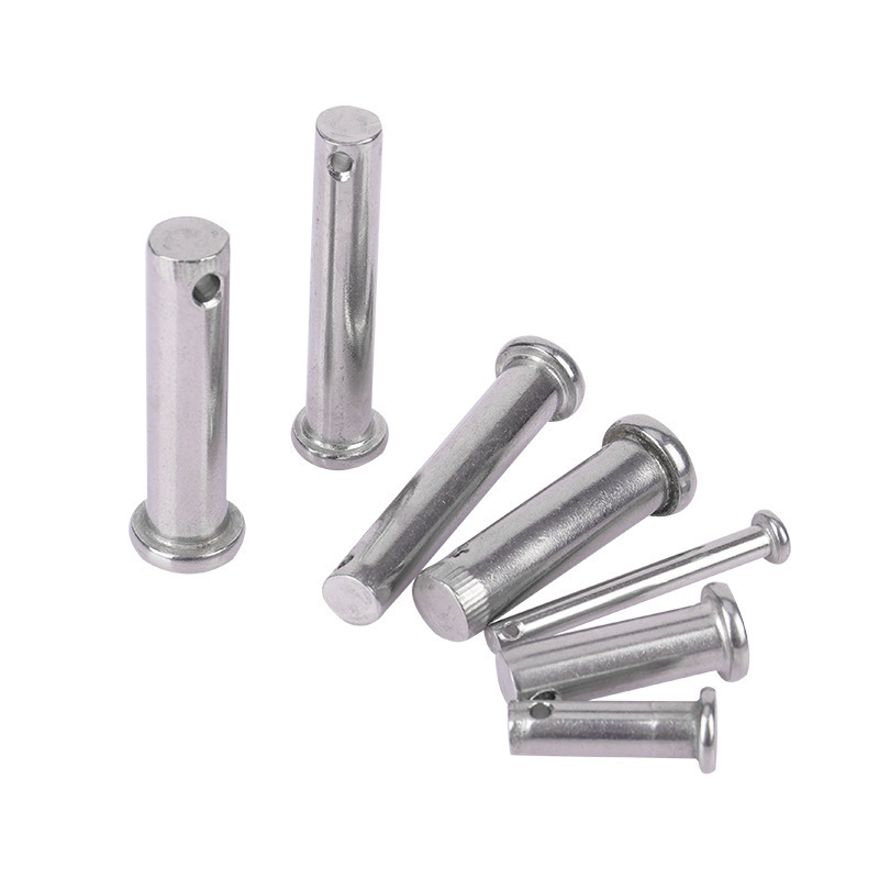 Custom High Quality Stainless Steel 6-200mm GB882 Solid Pin Rivet M4 M5 M6 M8 M10 M12 M14 M16 M18 M20 Round Head Clevis Pin