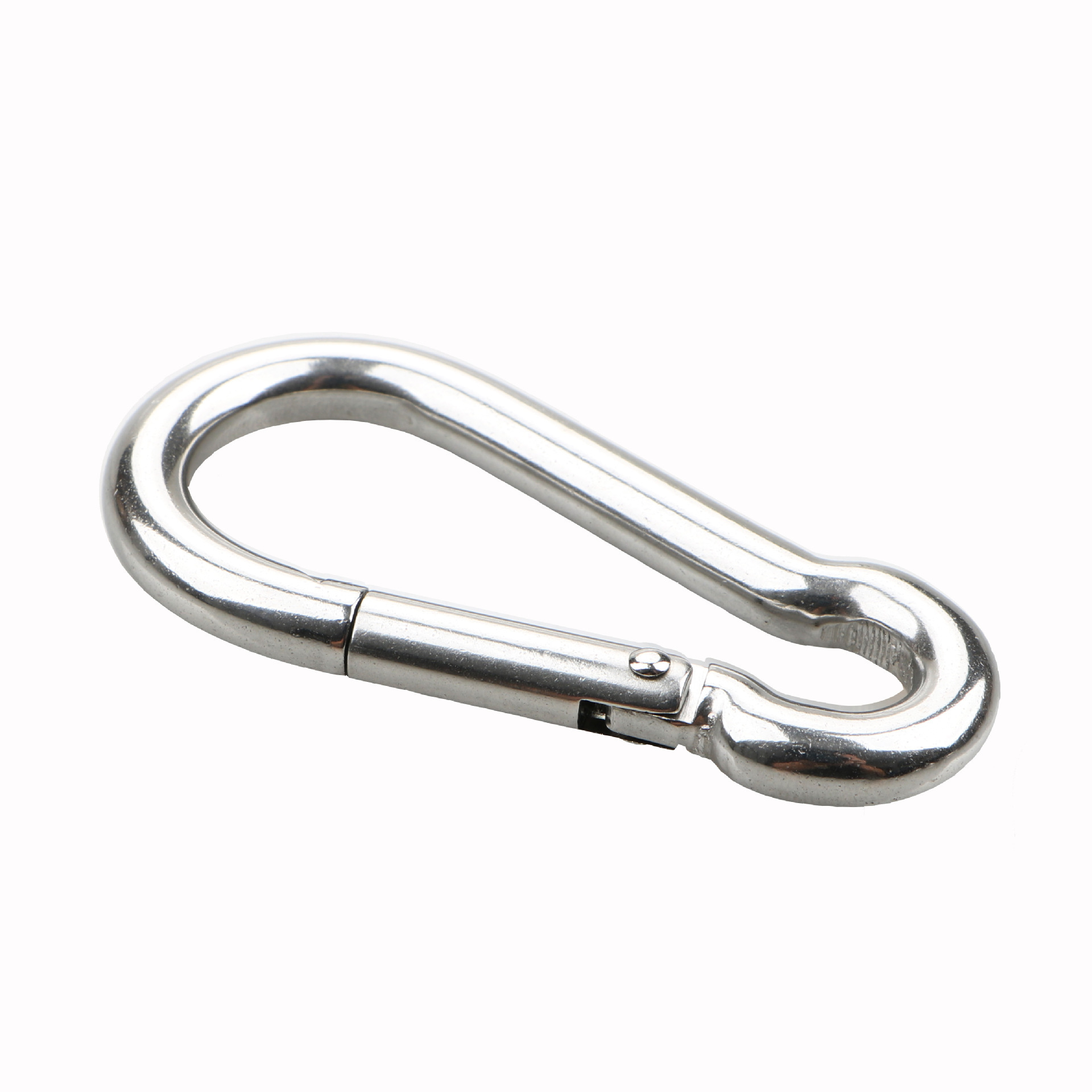 Custom High Quality 4-10mm Round Wire Rope Snap Hook DIN 5299 Stainless Steel Outdoor Clambing Safty Spring Snap Clip Hooks