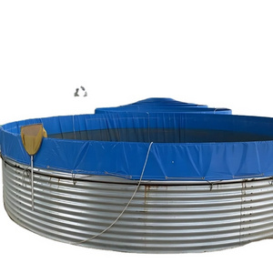 Big Capacity Fish Farm Galvanized Steel PVC Tarpaulin Liner Farming Fish Tank