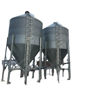 Agricultural Animal Husbandry Feeding silos Galvanized Steel Chicken Feed Silo