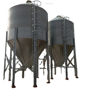 Agricultural Animal Husbandry Feeding silos 5T 10T 15T Galvanized Steel Silos