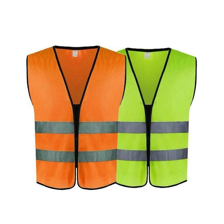 Hot Selling High Visibility Polyester Safety Vest with LED Flash Custom Logo Customized Executive Work Wear Waistcoats