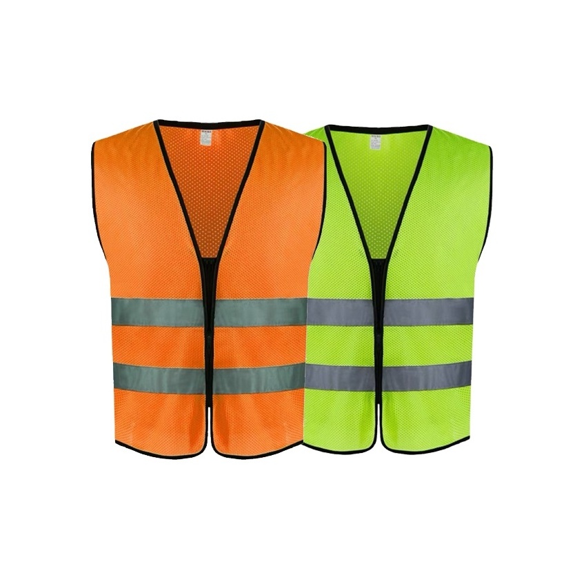 Hot Selling High Visibility Polyester Safety Vest with LED Flash Custom Logo Customized Executive Work Wear Waistcoats