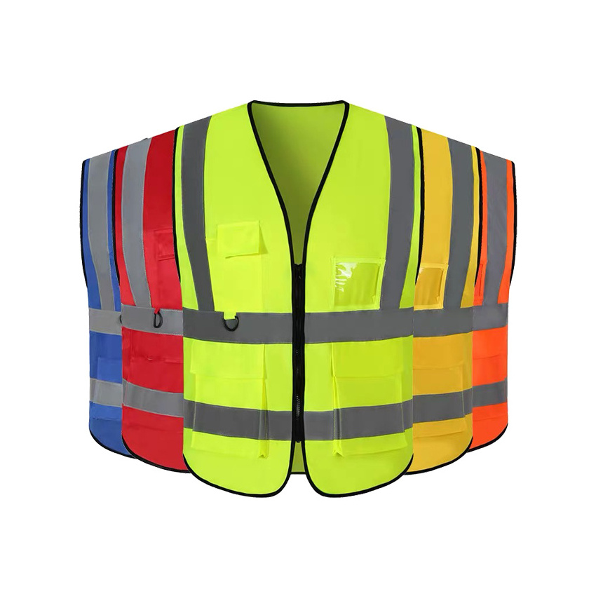 High Visibility Reflective Winter Safety Vest Breathable Cheap men's work wear reflective waistcoat jacket Hi Vis Workwear