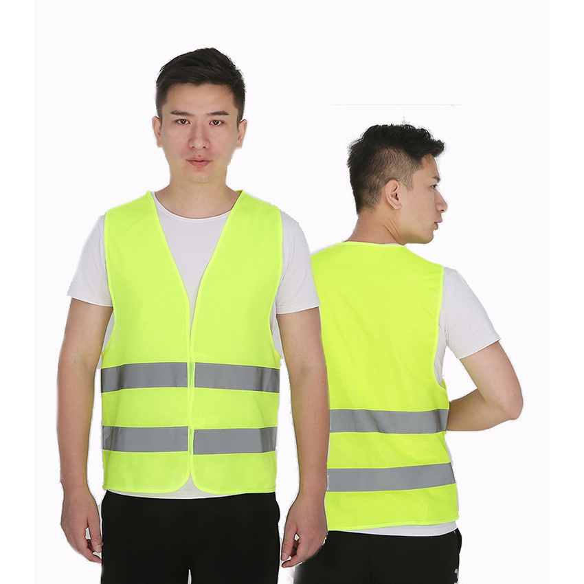 High Visibility  Road Construction Security Motorcycle Reflective Safety Vest Safe Sanitation Workers Clothes