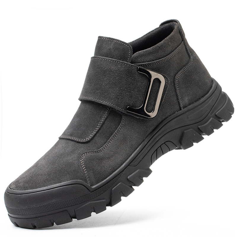 Safety Boot Steel Toe Brown  Grey Safety Boot Lightweight Breathable Construction Safety Shoes