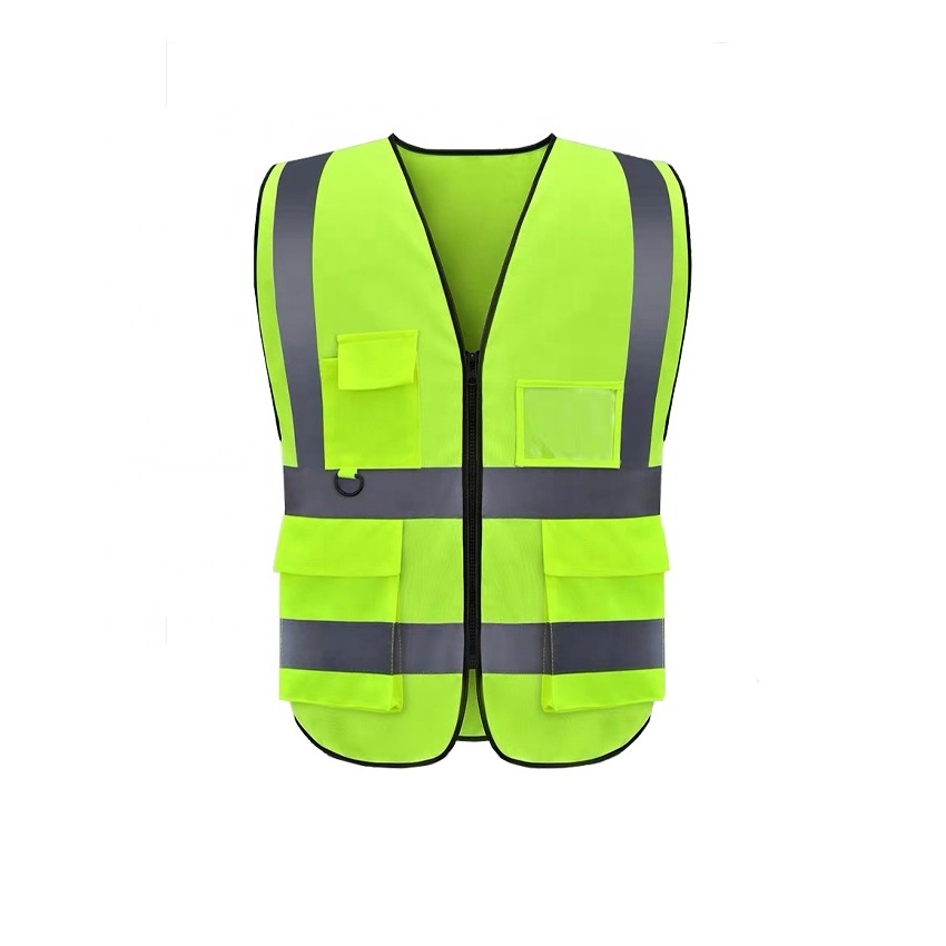 High quality reflective jacket Reflective safety vest night riding vest with custom logo