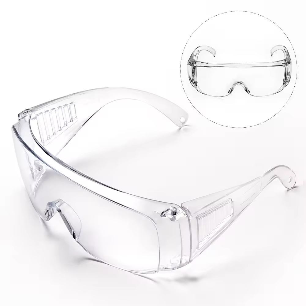 Transparent Lenses Anti Fog Safety Glasses With Side Shield Eye Protective Safety Goggles for Industrial