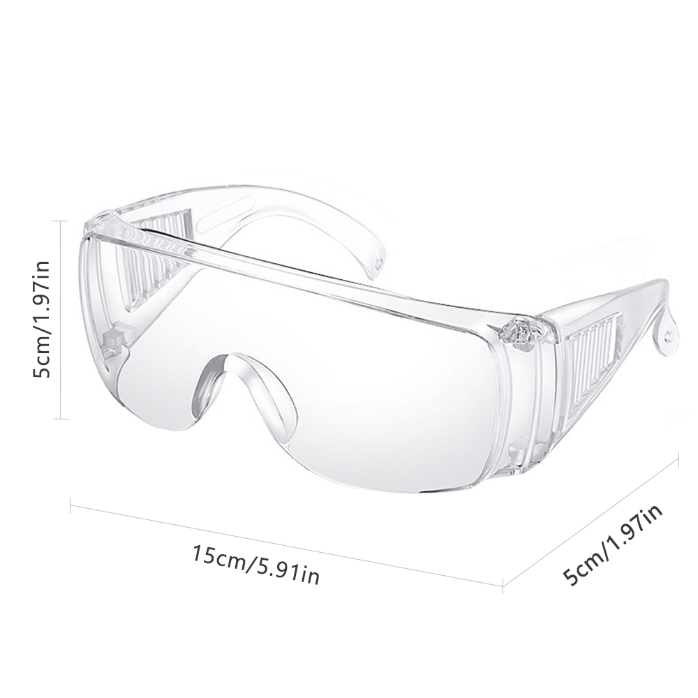 Transparent Lenses Anti Fog Safety Glasses With Side Shield Eye Protective Safety Goggles for Industrial