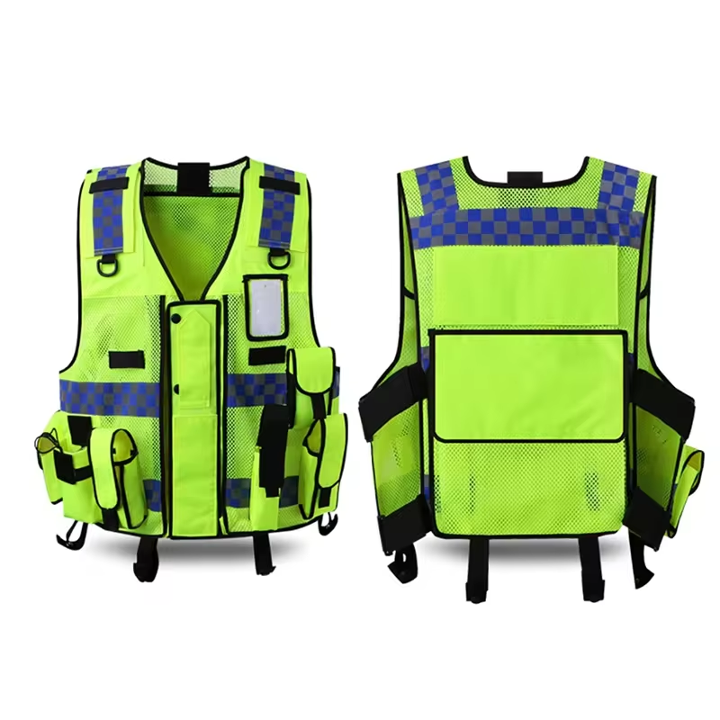 High Quality Security Men Strong Material Reflective Security Safety Vest