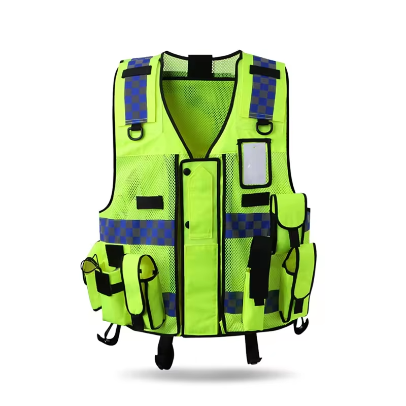 High Quality Security Men Strong Material Reflective Security Safety Vest