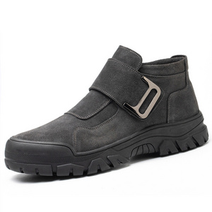 Safety Boot Steel Toe Brown  Grey Safety Boot Lightweight Breathable Construction Safety Shoes