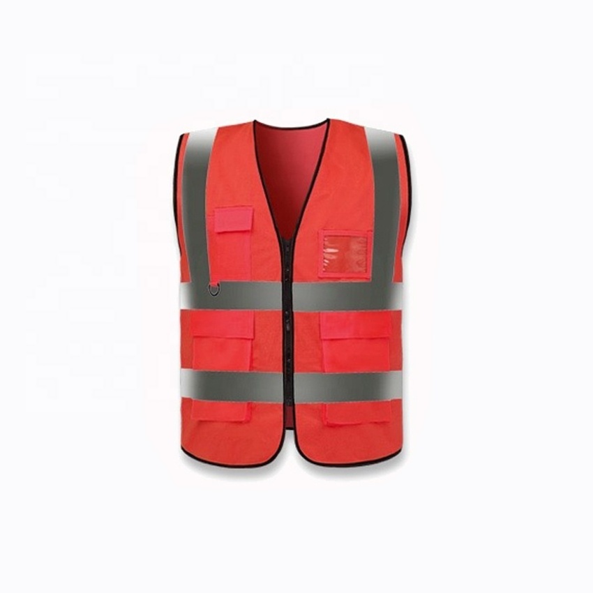 High quality reflective jacket Reflective safety vest night riding vest with custom logo