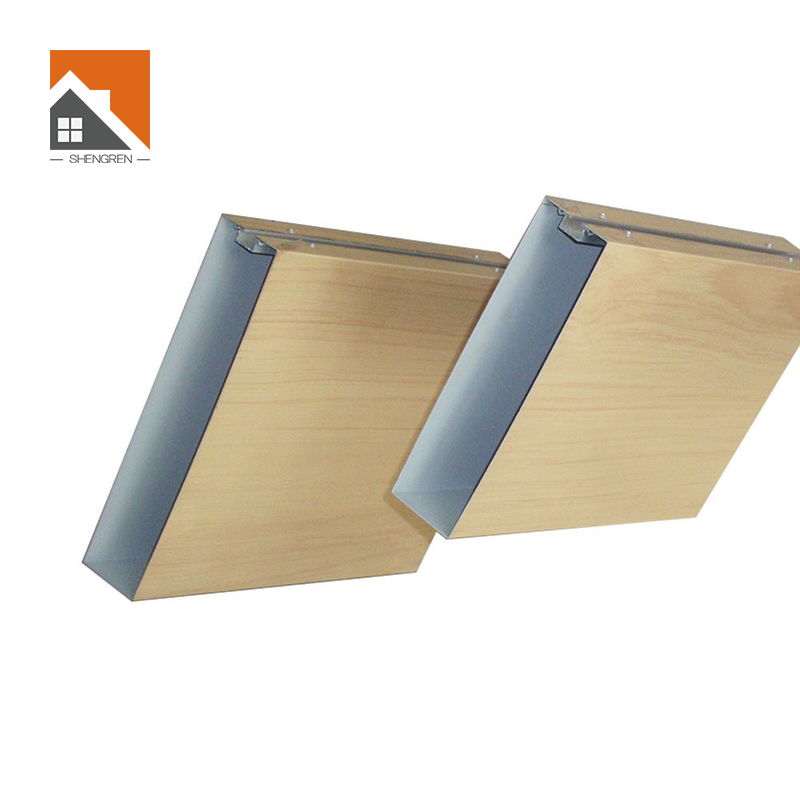 Metal Profile Ceiling Aluminium Planks Decking Wood Grain Fireproof Aluminium Square Tube Ceiling