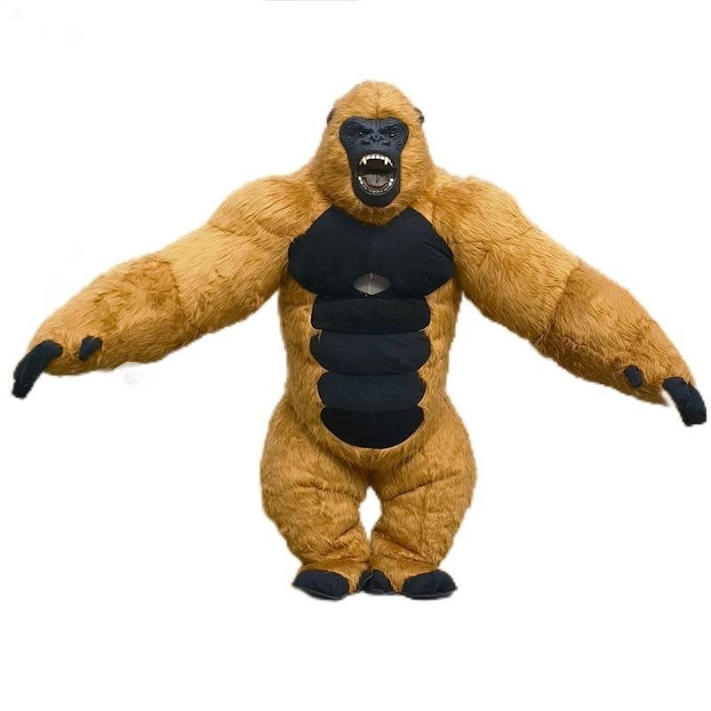 large inflatable gorilla walking mascot costume  cosplay party carnival adult dress kid birthday advertising dancing wedding