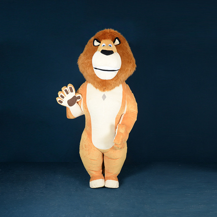 Cartoon Lion inflatable  mascot costume  cosplay party carnival adult dress kid birthday advertising dancing wedding