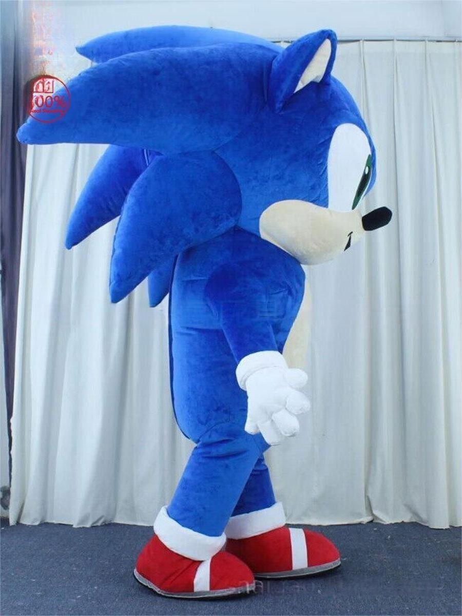 Giant inflatable Sonic Hedgehog mascot costume  cosplay party carnival adult dress kid birthday advertising dancing wedding