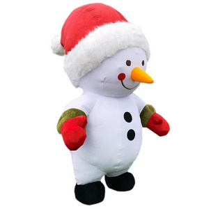 inflatable snowman mascot costume cosplay party carnival adult dress kid birthday advertising dancing wedding