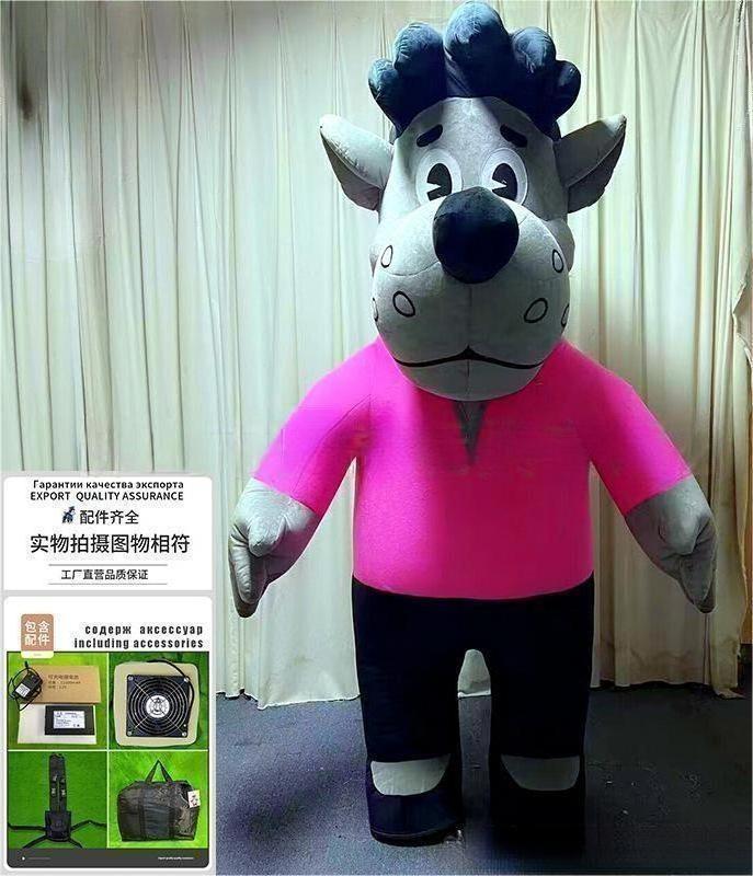 cartoon wolf inflatable mascot costume  cosplay party carnival adult dress kid birthday advertising dancing wedding