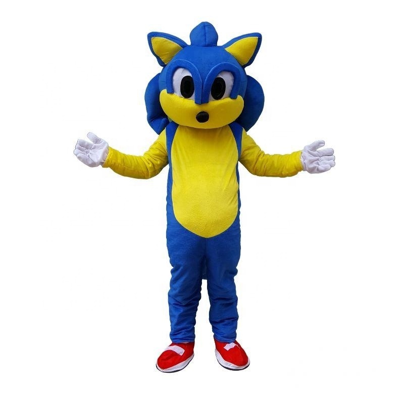 sonic mascot costume foam head cosplay party carnival costume adult dress kid birthday advertising dancing wedding