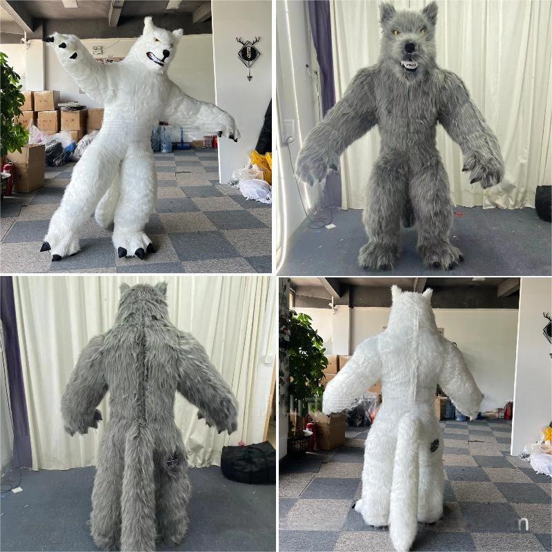 7.2ft Giant inflatable wolf mascot costume  cosplay party carnival adult dress kid birthday advertising dancing wedding