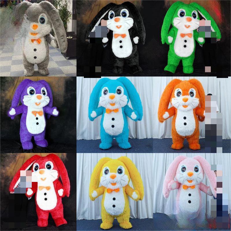 inflatable rabbit mascot costume cosplay party carnival adult dress kid birthday advertising dancing wedding animal costume