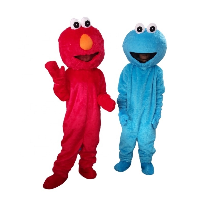 elmo cookie monster mascot costume cosplay party carnival costume adult dress kid birthday advertising dancing wedding