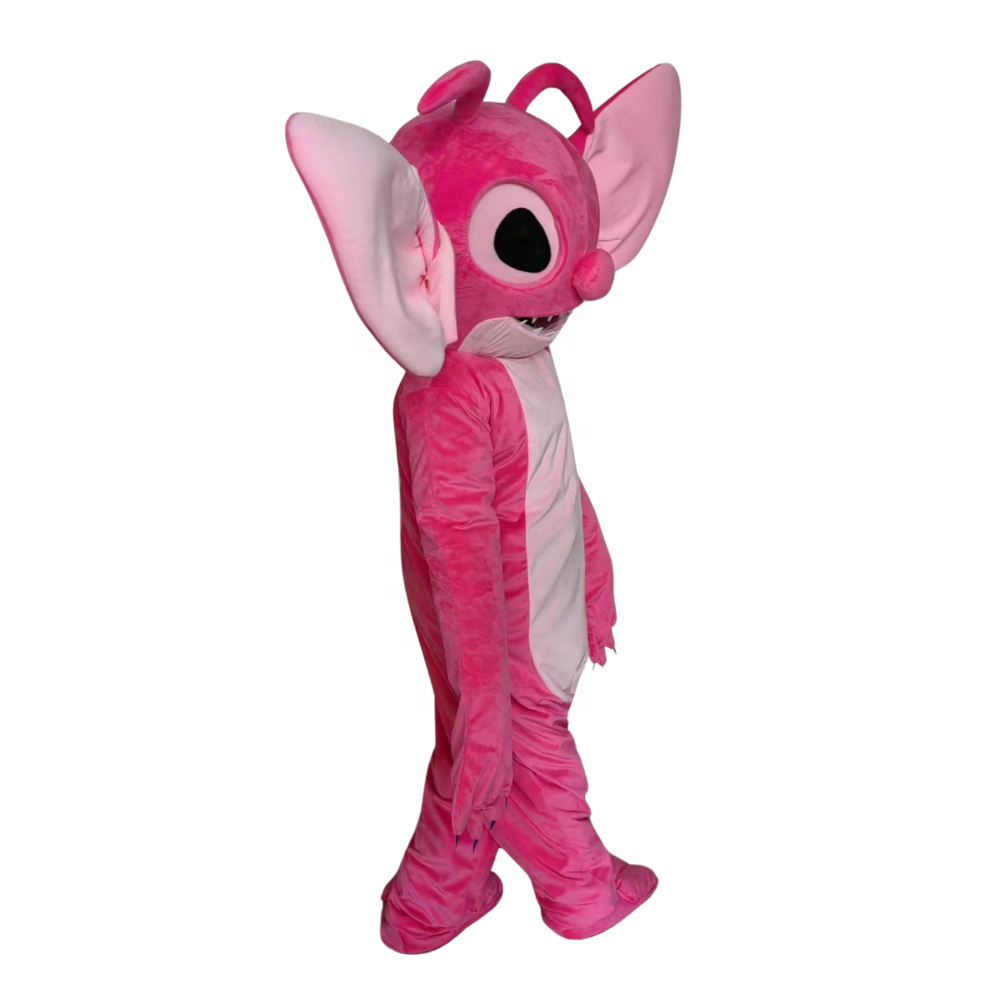 pink stitch mascot costume foam halloween cosplay party carnival adult dress kid birthday advertising dancing wedding