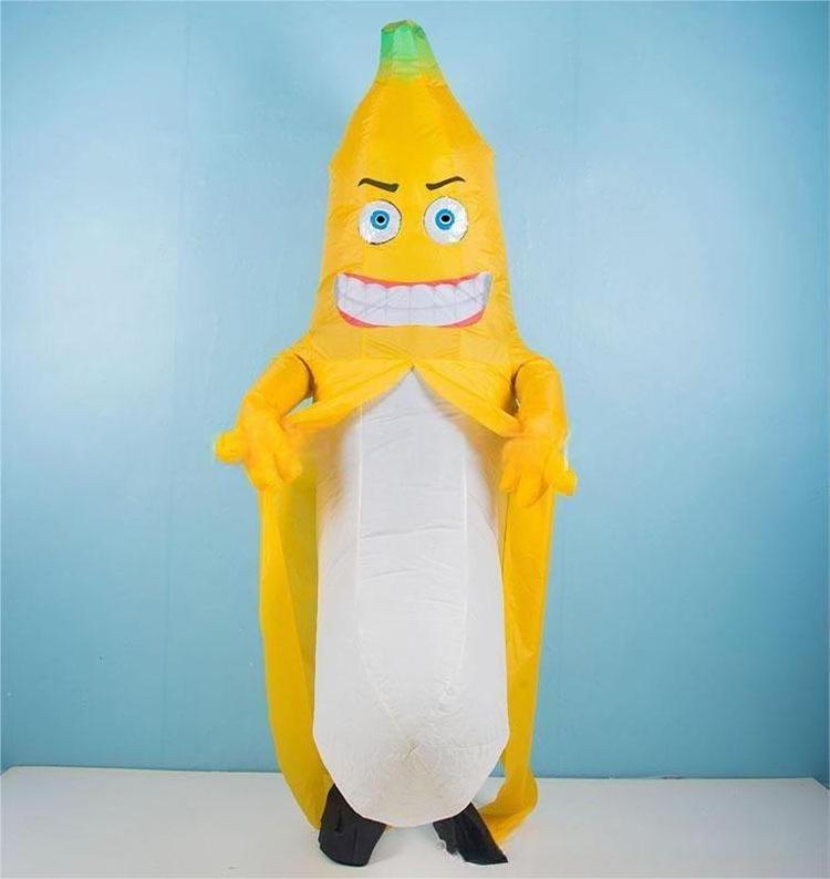 inflatable Sleazy banana mascot costume  cosplay party carnival adult dress advertising dancing wedding