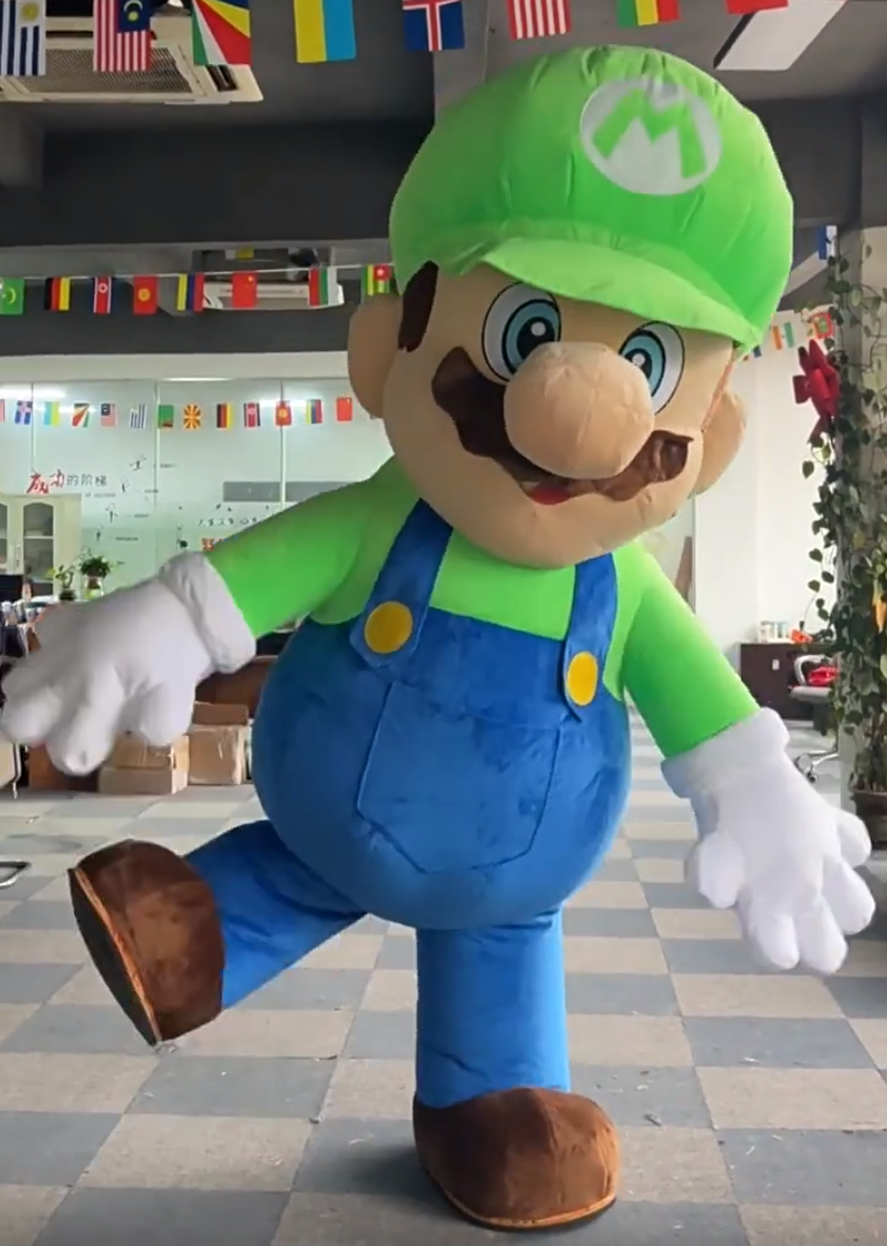 Mario inflatable mascot costume  cosplay party carnival adult dress kid birthday advertising dancing wedding