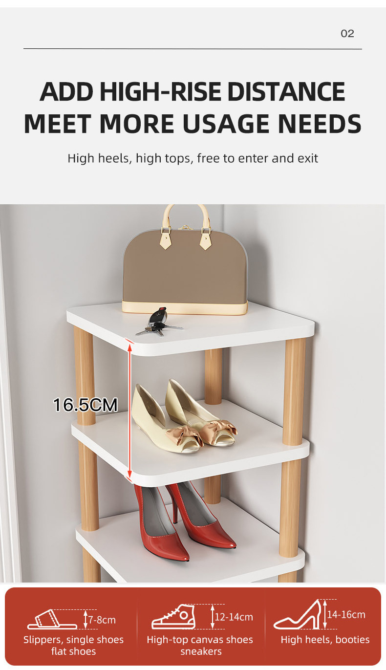 Customized Shoe rack Multilayer Doorway Household storage Simple Shoe cabinet saves space small narrow shoe shelf corner