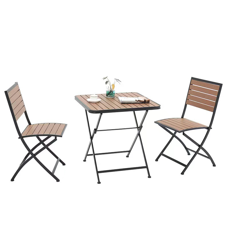 Colorful outdoor furniture aluminum patio sets garden folding metal bistro table chair set for balcony use