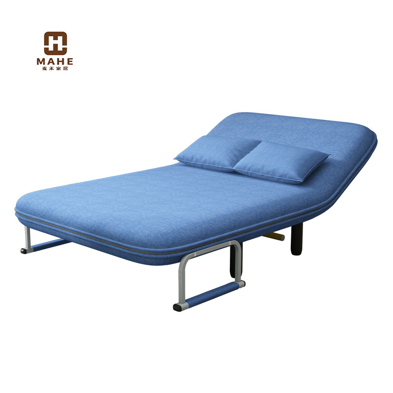 Multifunctional fabric sofa bed dual-use removable and washable living room small apartment folding double sofa bed