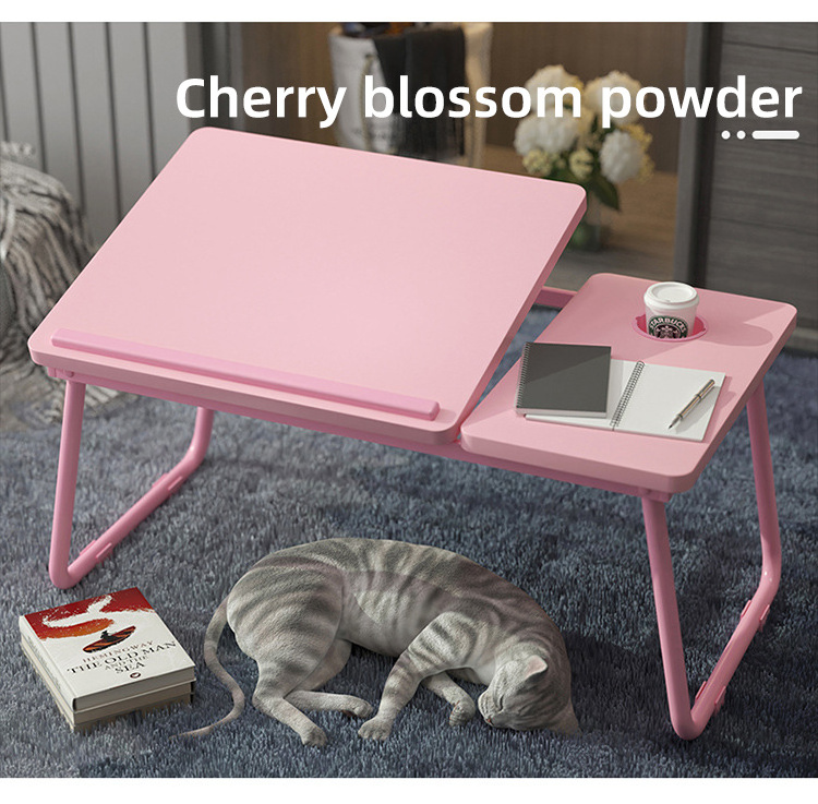 Factory Direct Breakfast Table Portable Folding Laptop Table Folding Computer Desk On The Bed