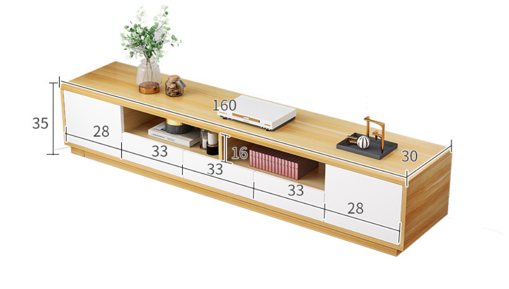 Design Novel Classic Style Generous and Stable Wood-based Panel TV Cabinet