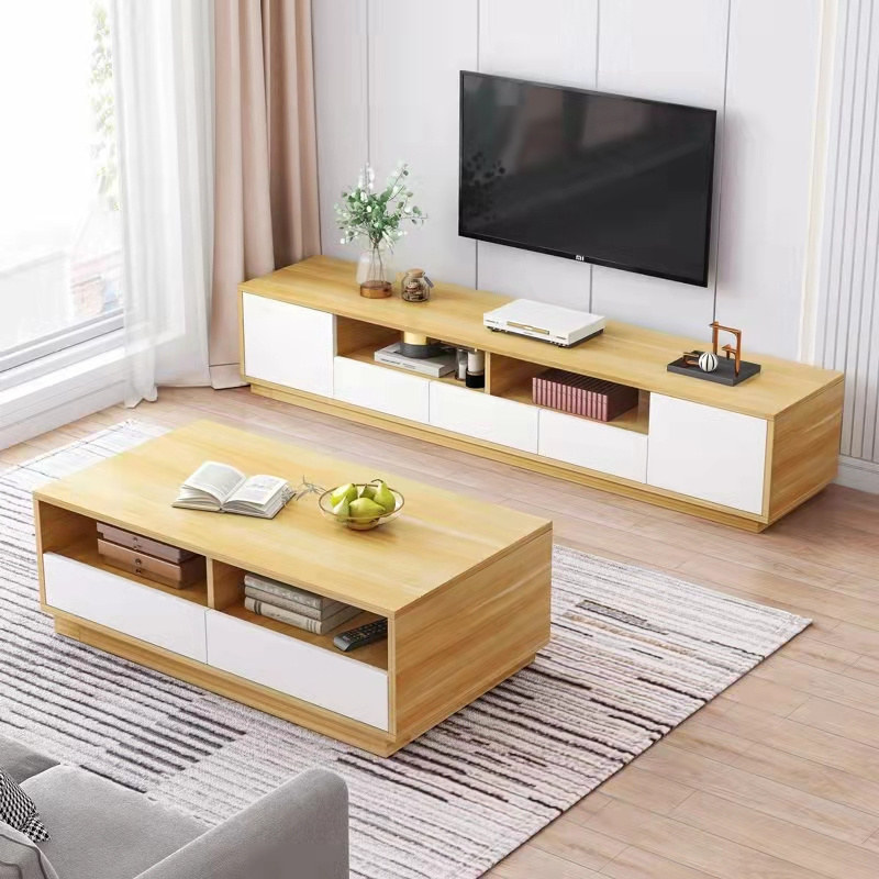 Design Novel Classic Style Generous and Stable Wood-based Panel TV Cabinet