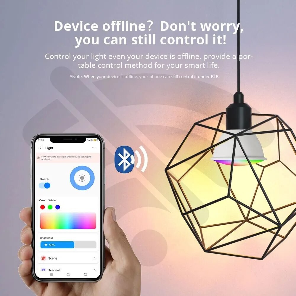 GU10 WiFi Smart LED Bulb RGB CW White 5W Dimmable Lamps EWelink APP Control Light Bulb Work With Alexa Google Home Smartthings