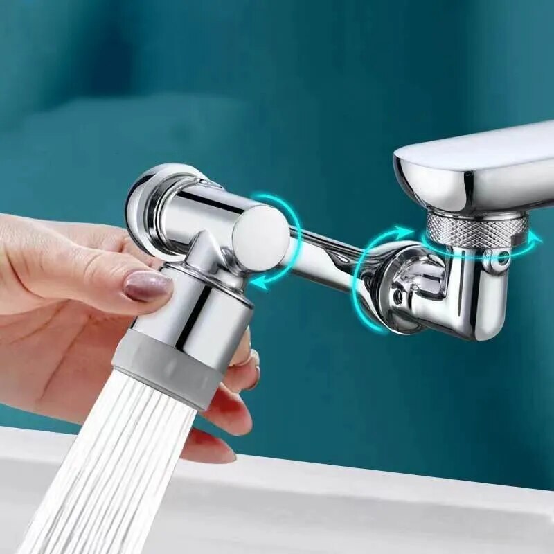 1080 Degree Rotatable Faucet Universal Rotating Extender 2 Patterns Multifunctional Spout Bubbler Faucet Extension Adapter