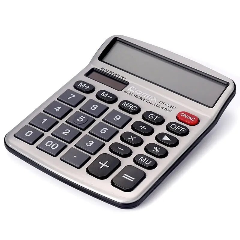 Desk Calculator 12 Digit Office Calculators with Large LCD Display Auto Power Off Big Button Calculator for Home School