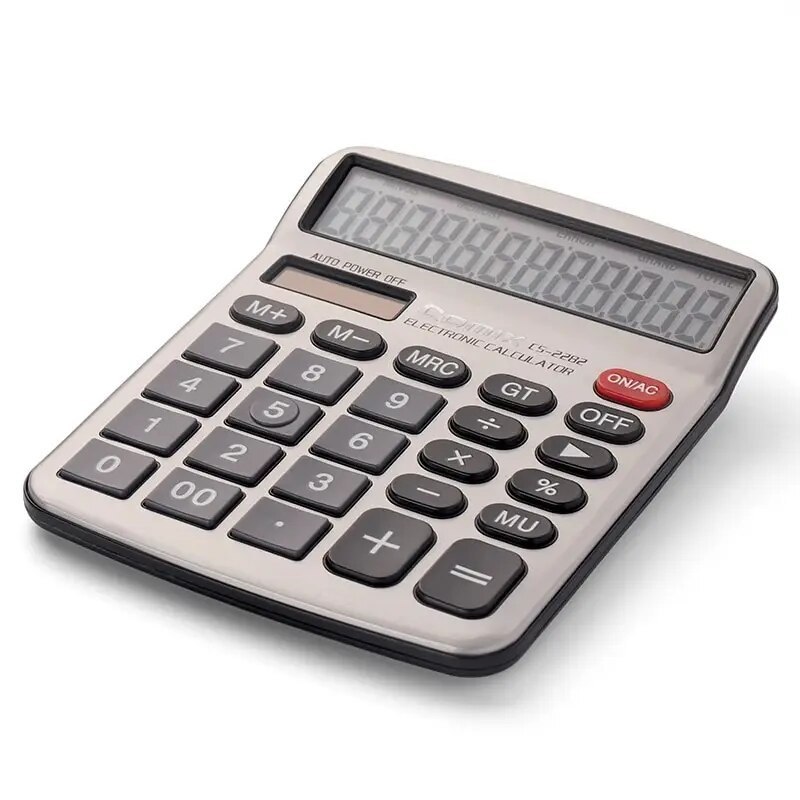 Desk Calculator 12 Digit Office Calculators with Large LCD Display Auto Power Off Big Button Calculator for Home School