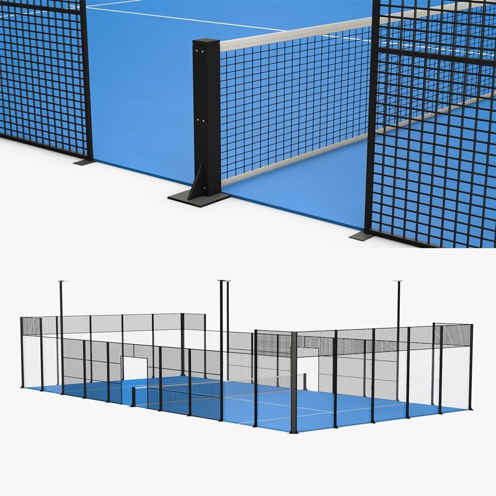 Haoran Factory-Made Artificial Grass Paddle Tennis Court Equipment Panorama Court for Grass Padel Tennis