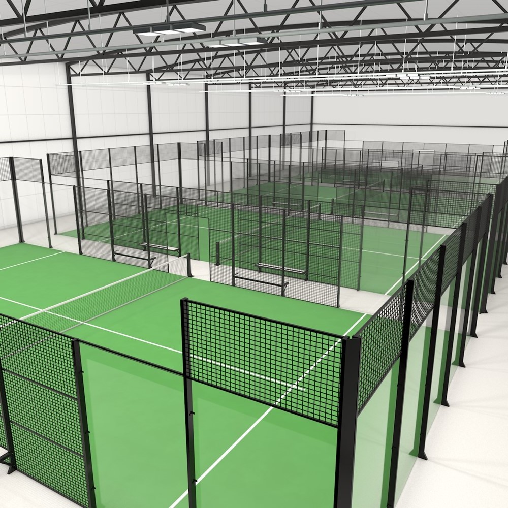 Haoran Factory-Made Artificial Grass Paddle Tennis Court Equipment Panorama Court for Grass Padel Tennis