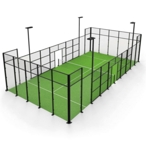 Haoran Factory-Made Artificial Grass Paddle Tennis Court Equipment Panorama Court for Grass Padel Tennis